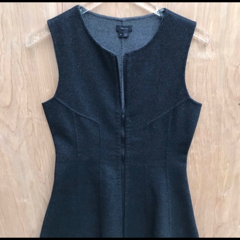 Theory Bonbi Grey Wool Dress #785